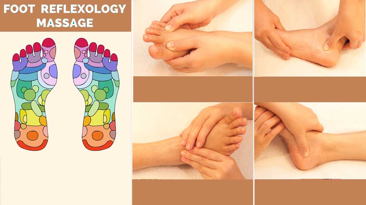 Reflexology Foot Massage Technique with a Foot massage