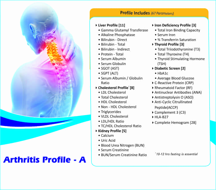 ARTHRITIS PROFILE - A  ( 67 Tests ) 