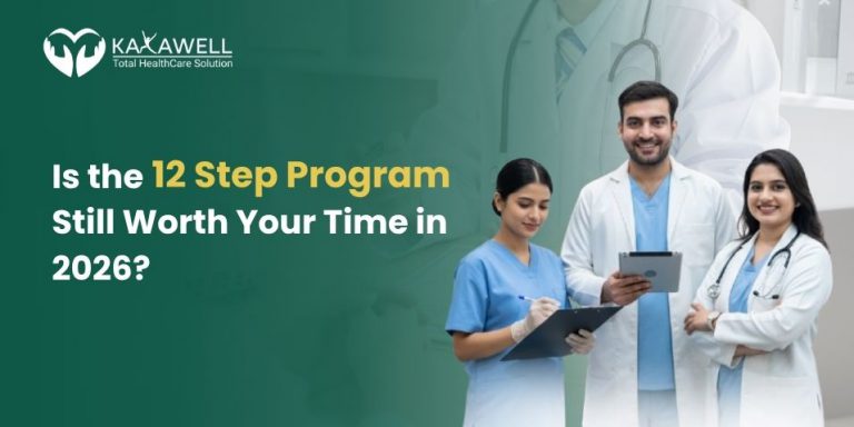 12-step addiction recovery program showing a support group meeting, peer encouragement, and people working toward long-term sobriety