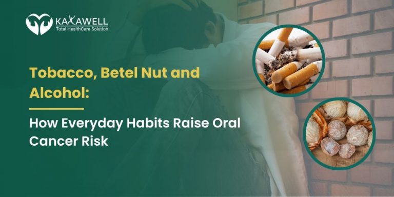 Oral cancer risk factors including tobacco use, betel nut chewing, and alcohol consumption